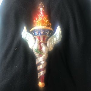 Christopher Radko Patriotic Torch Ornament